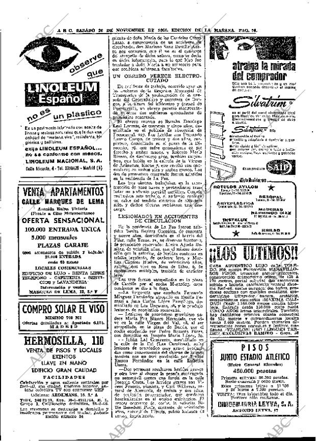 ABC MADRID 26-11-1966 página 90