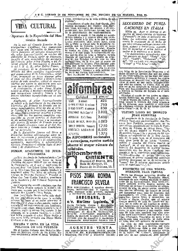ABC MADRID 26-11-1966 página 95