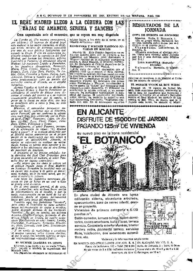 ABC MADRID 27-11-1966 página 113