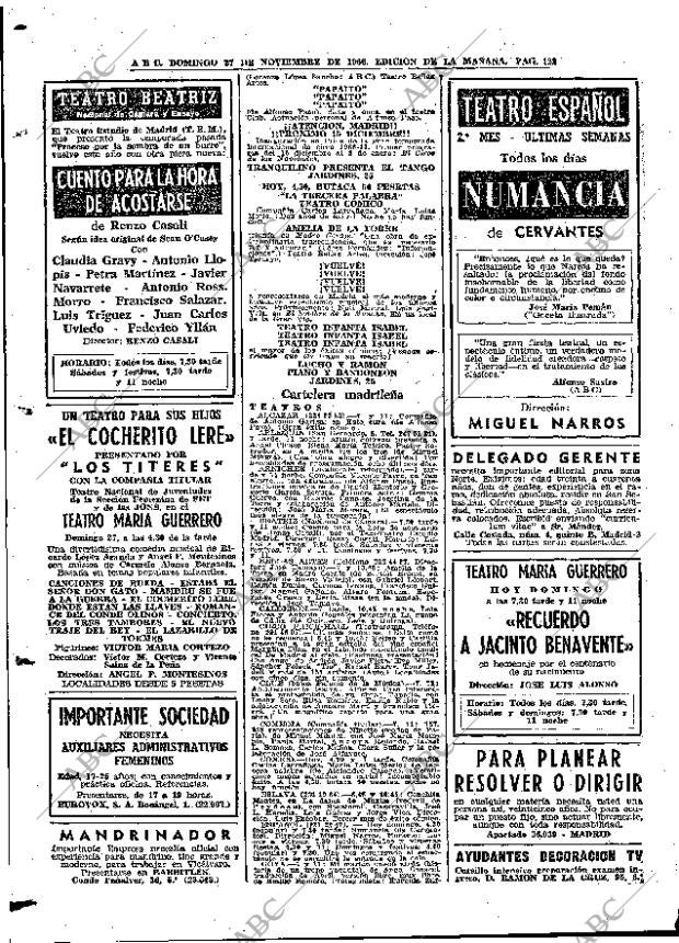 ABC MADRID 27-11-1966 página 122