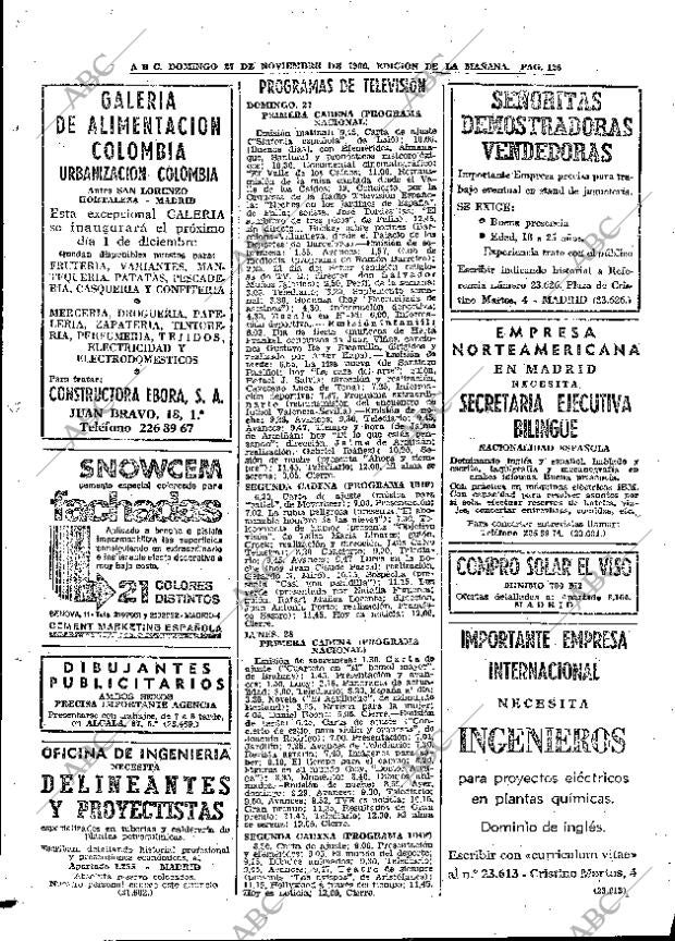 ABC MADRID 27-11-1966 página 126