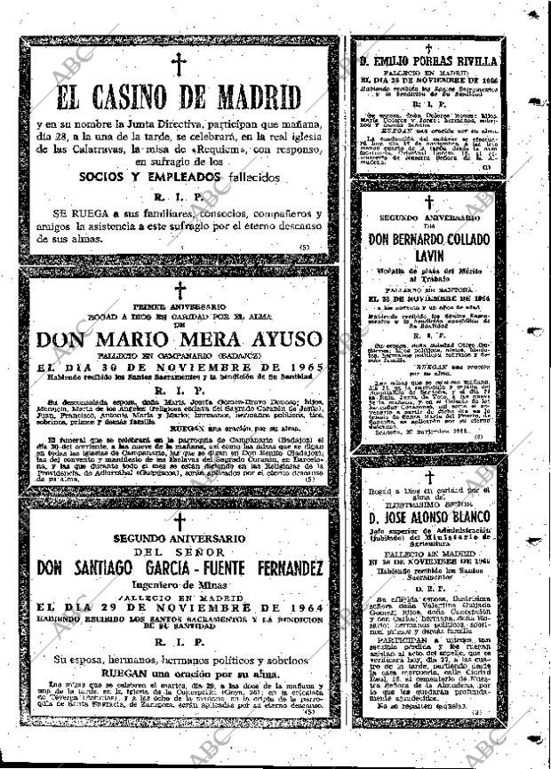 ABC MADRID 27-11-1966 página 139