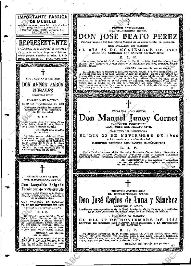 ABC MADRID 27-11-1966 página 140