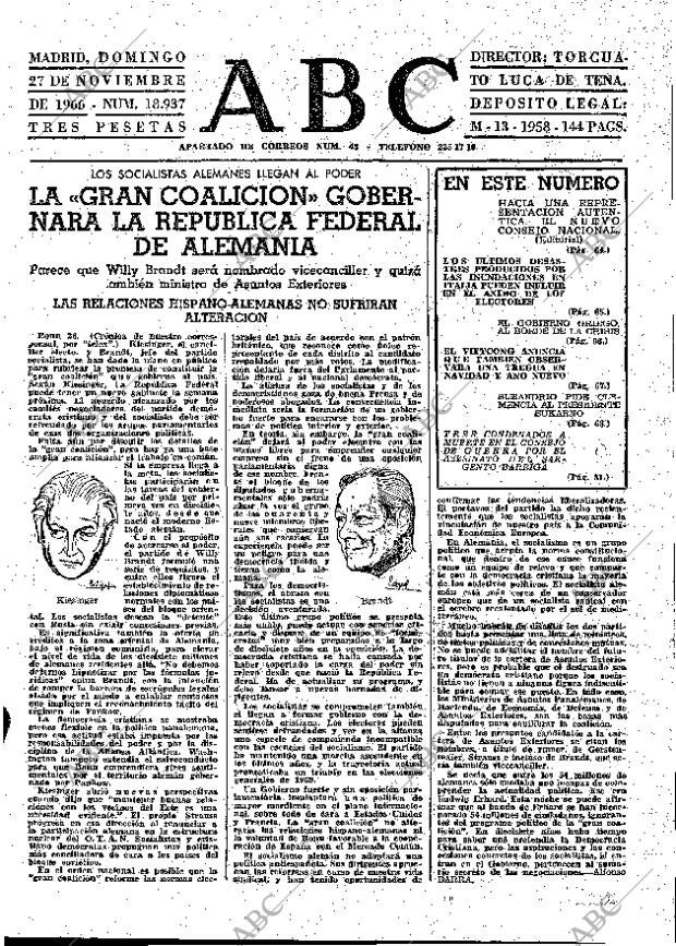 ABC MADRID 27-11-1966 página 63