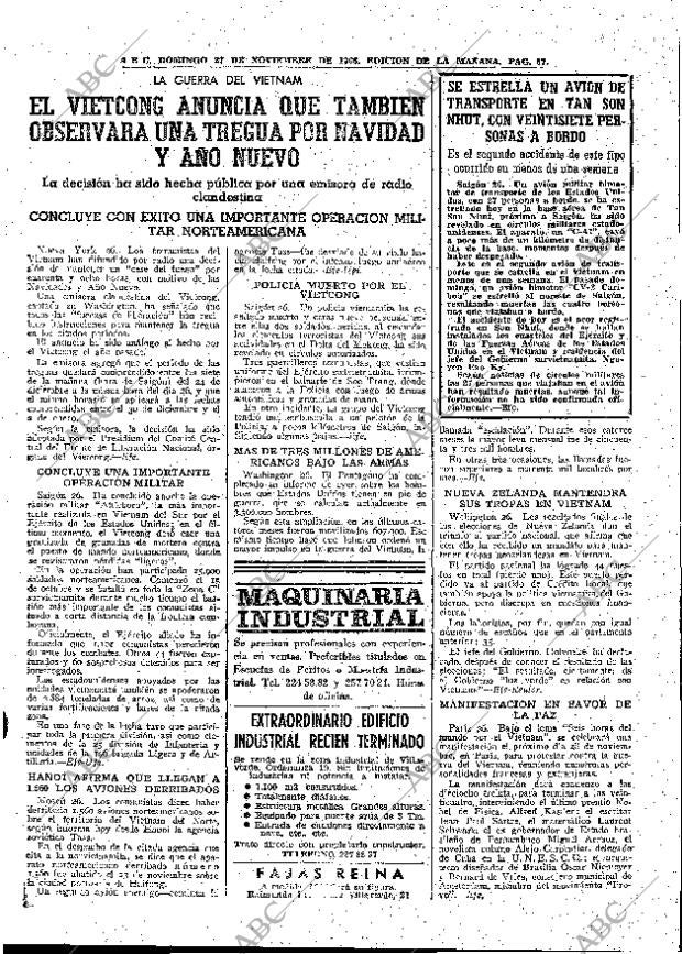 ABC MADRID 27-11-1966 página 67