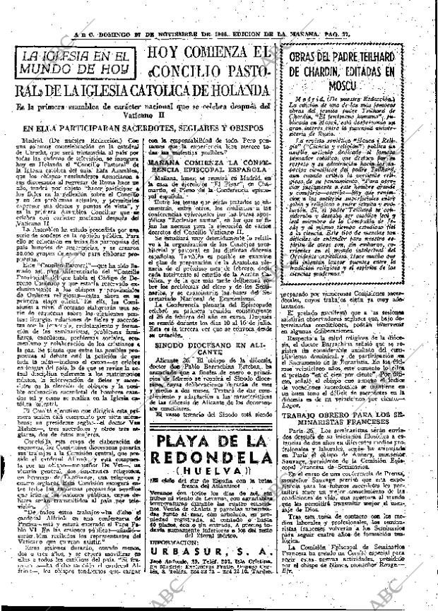 ABC MADRID 27-11-1966 página 77