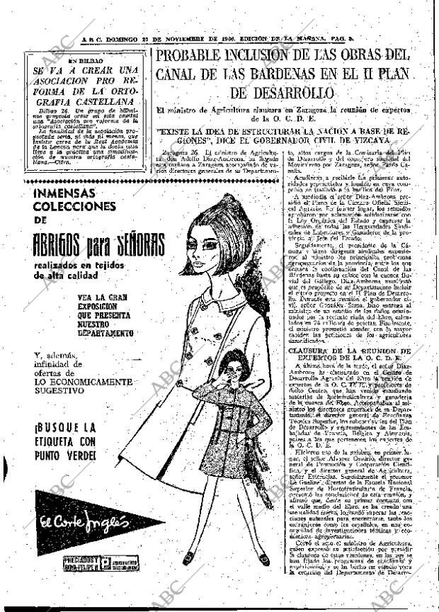 ABC MADRID 27-11-1966 página 83