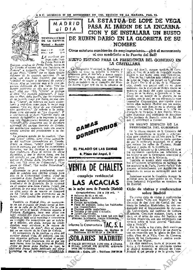 ABC MADRID 27-11-1966 página 93