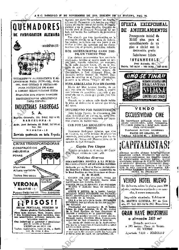 ABC MADRID 27-11-1966 página 96