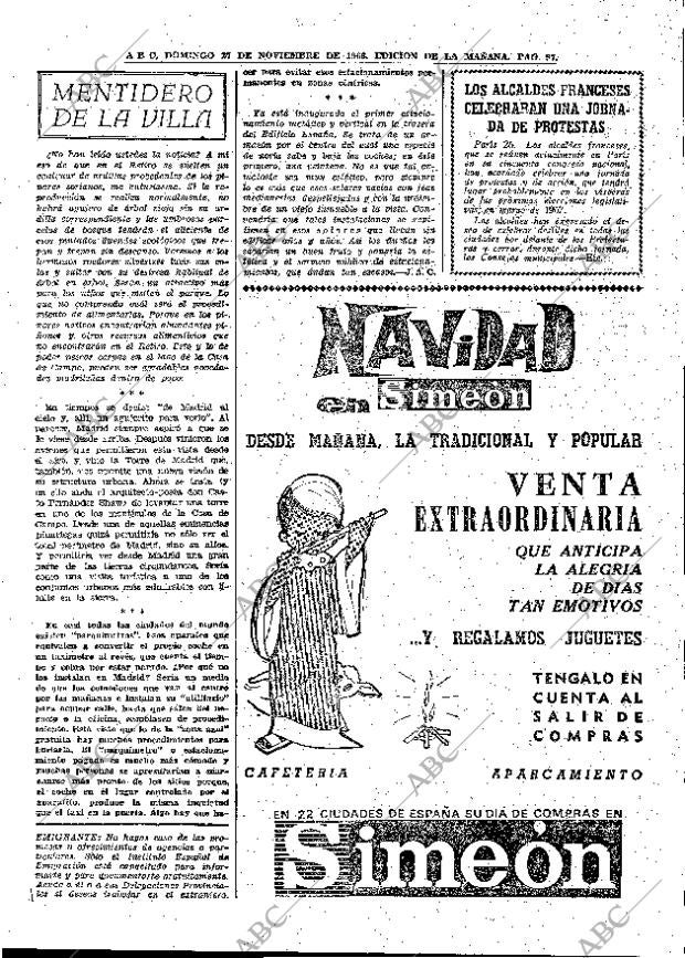 ABC MADRID 27-11-1966 página 97