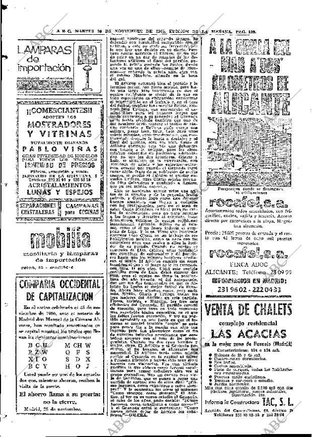 ABC MADRID 29-11-1966 página 100