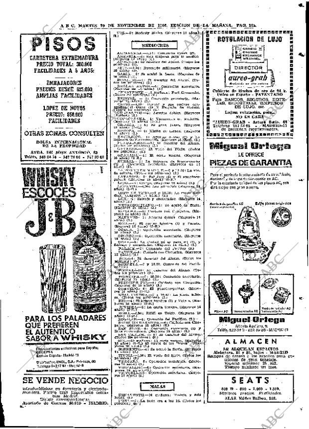 ABC MADRID 29-11-1966 página 115