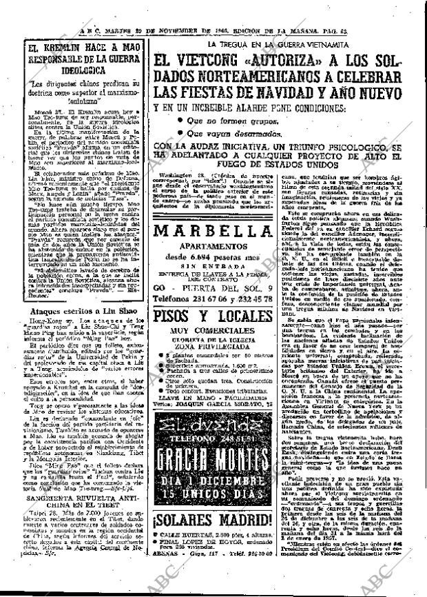ABC MADRID 29-11-1966 página 63