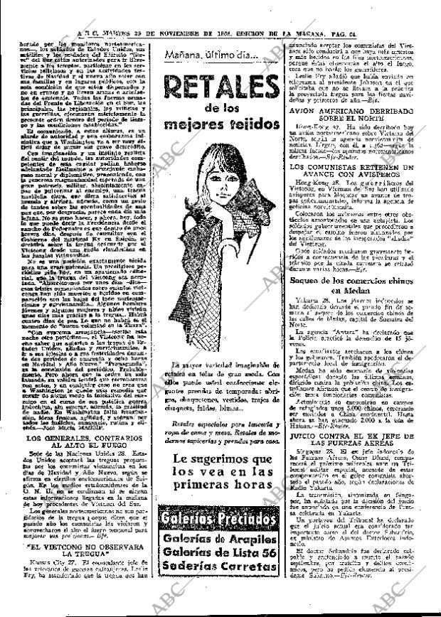 ABC MADRID 29-11-1966 página 64
