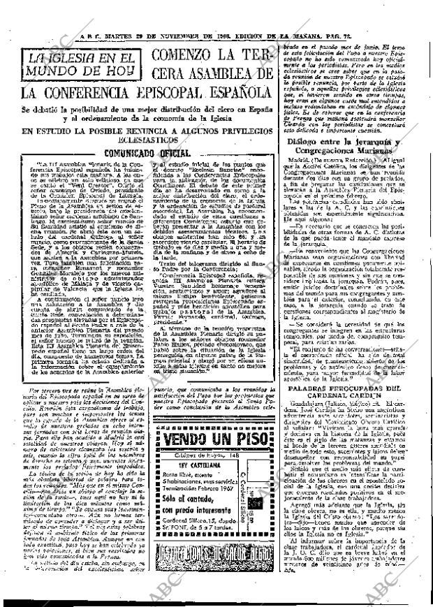 ABC MADRID 29-11-1966 página 73