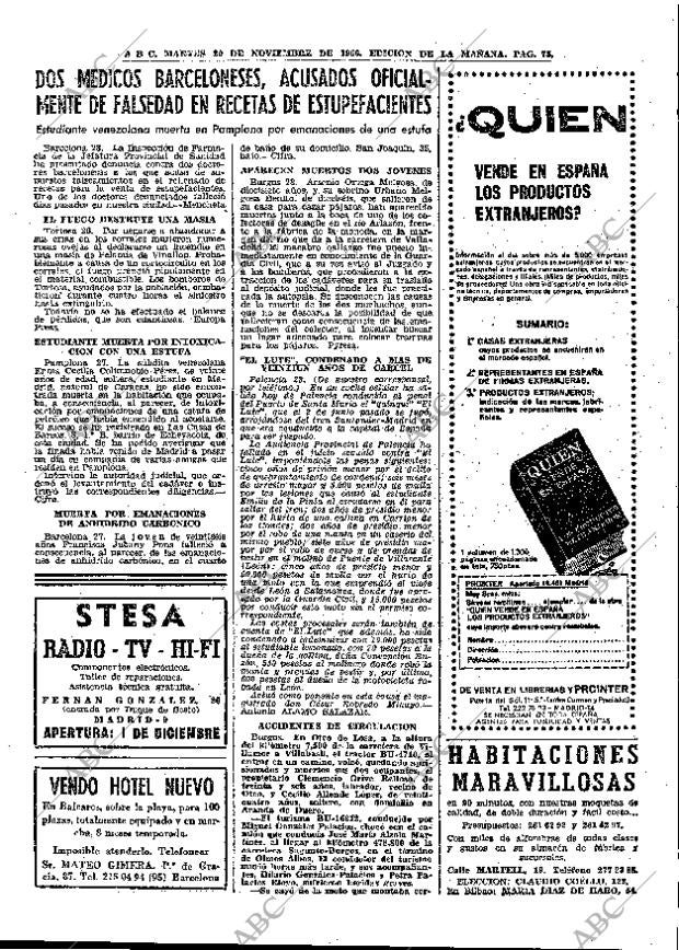 ABC MADRID 29-11-1966 página 75