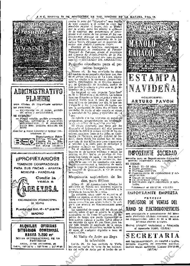 ABC MADRID 29-11-1966 página 78