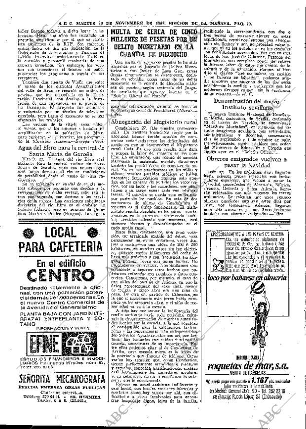 ABC MADRID 29-11-1966 página 79