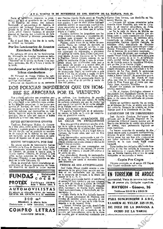 ABC MADRID 29-11-1966 página 87