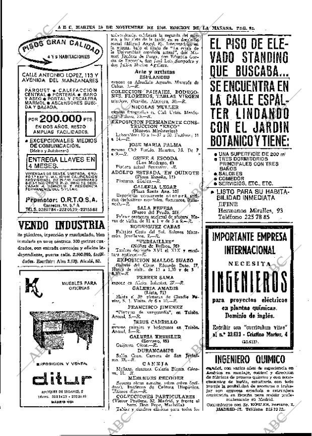 ABC MADRID 29-11-1966 página 92