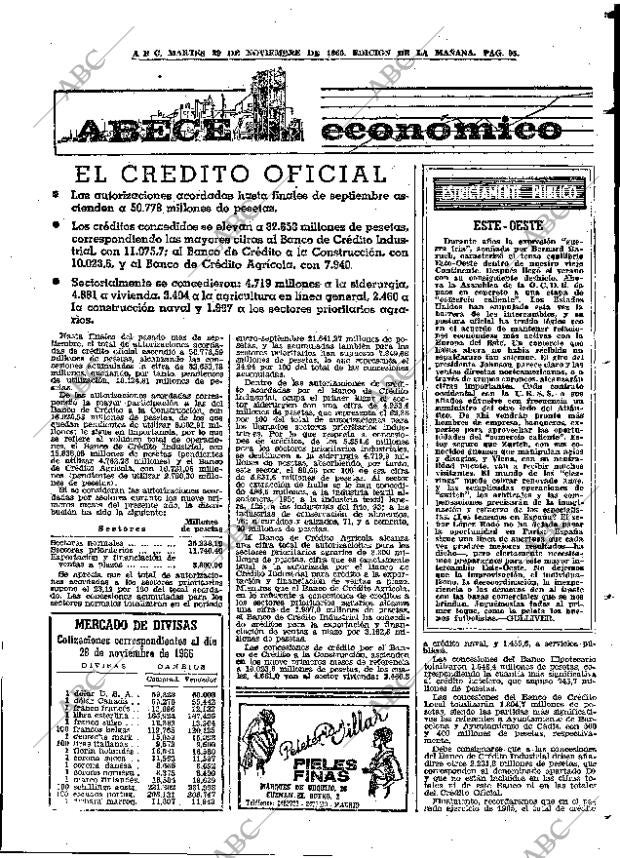 ABC MADRID 29-11-1966 página 95