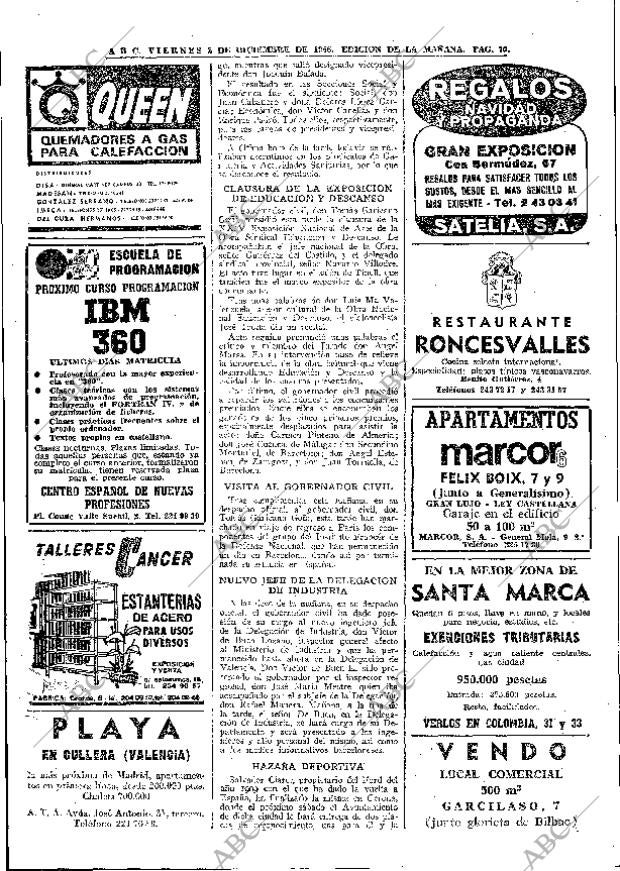 ABC MADRID 02-12-1966 página 70