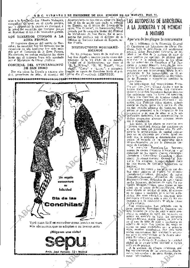 ABC MADRID 02-12-1966 página 71