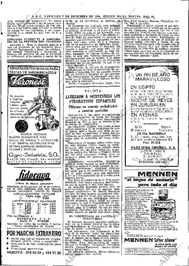 ABC MADRID 02-12-1966 página 94
