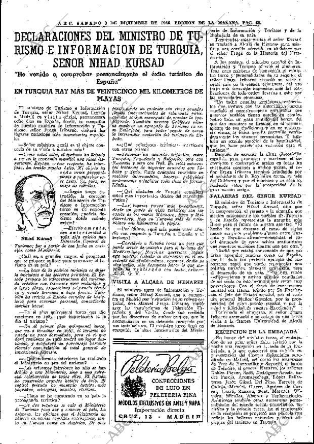 ABC MADRID 03-12-1966 página 65