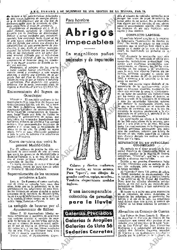 ABC MADRID 03-12-1966 página 74
