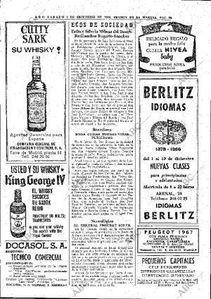 ABC MADRID 03-12-1966 página 84