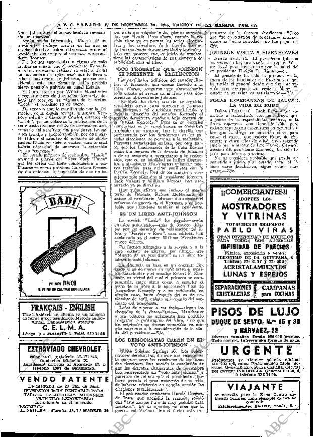 ABC MADRID 17-12-1966 página 62