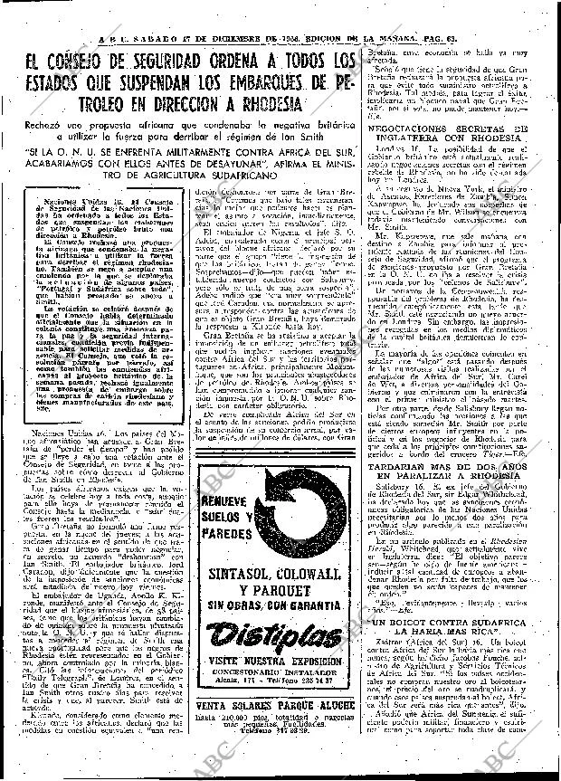 ABC MADRID 17-12-1966 página 63