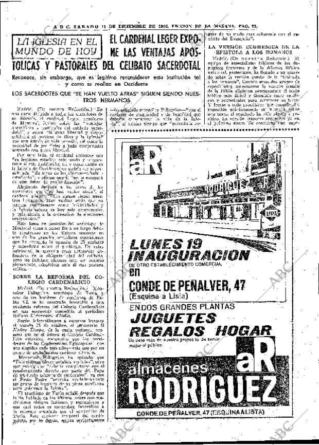 ABC MADRID 17-12-1966 página 73