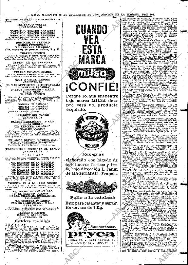 ABC MADRID 20-12-1966 página 105