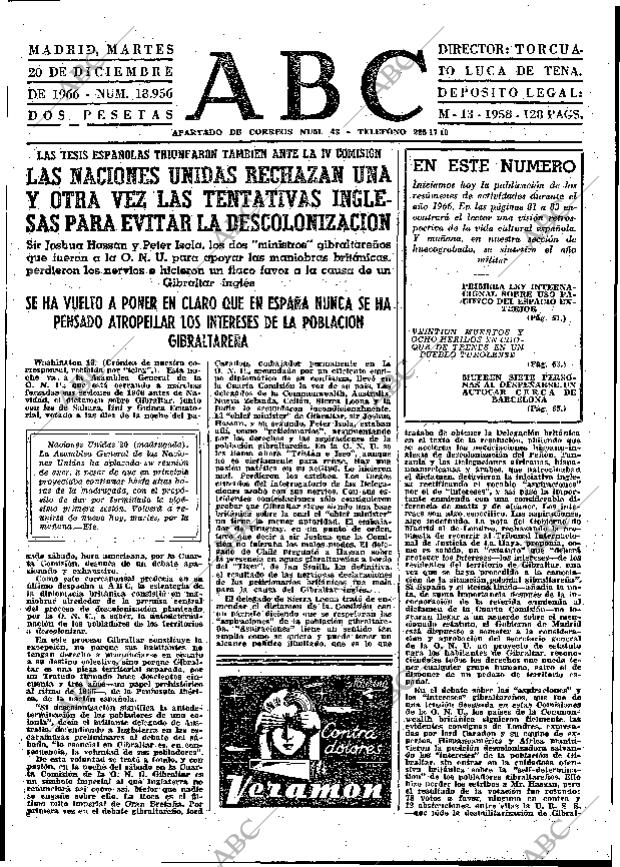 ABC MADRID 20-12-1966 página 47