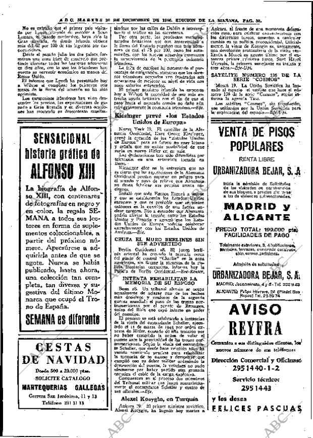 ABC MADRID 20-12-1966 página 52