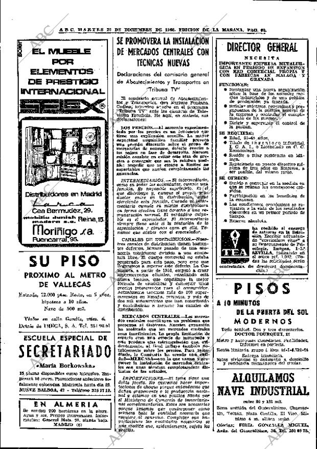 ABC MADRID 20-12-1966 página 62