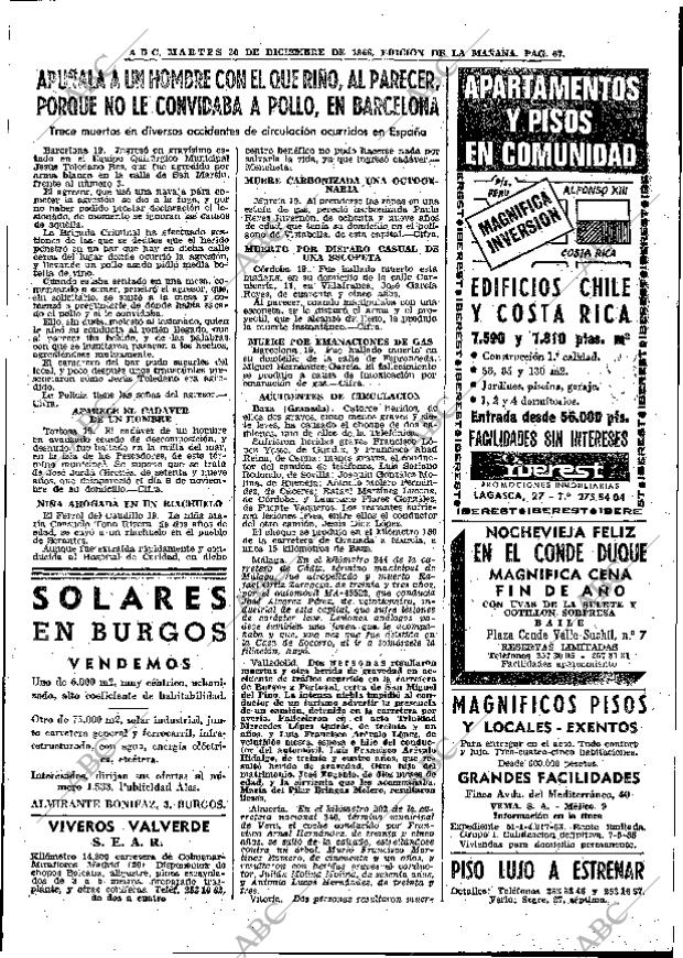 ABC MADRID 20-12-1966 página 67