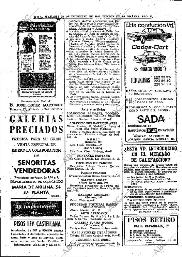 ABC MADRID 20-12-1966 página 86