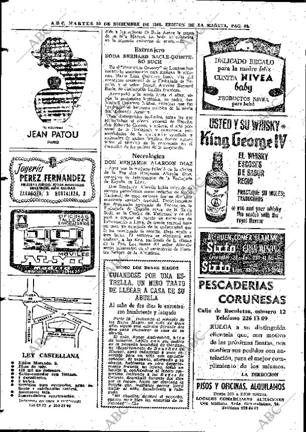 ABC MADRID 20-12-1966 página 88