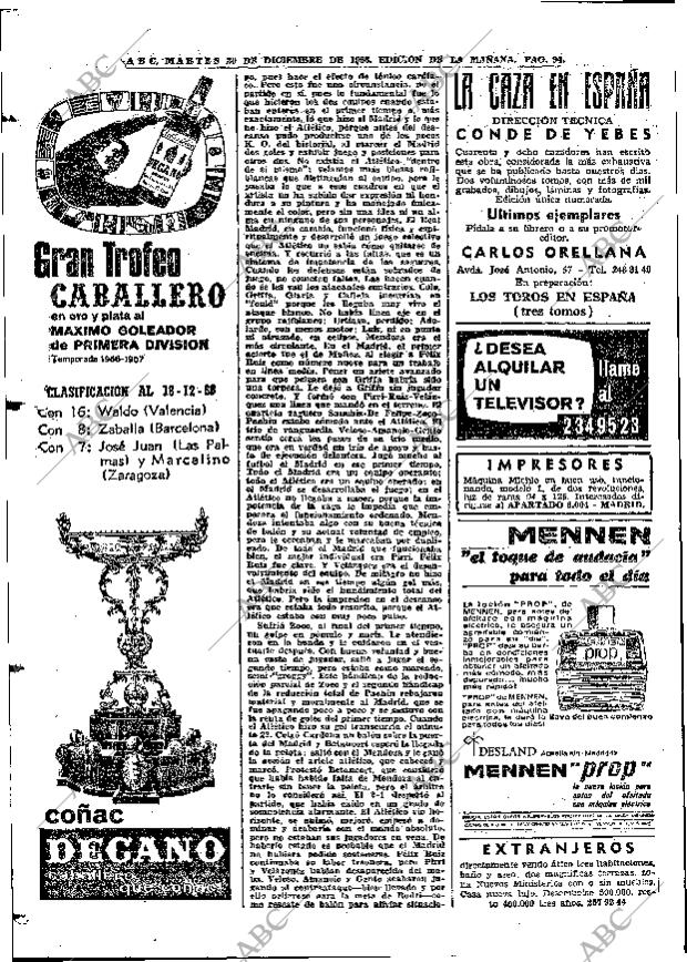 ABC MADRID 20-12-1966 página 94