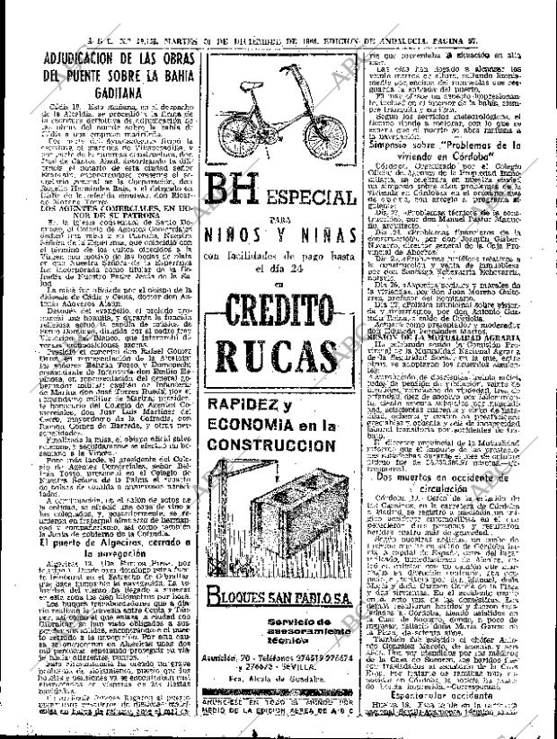 ABC SEVILLA 20-12-1966 página 57