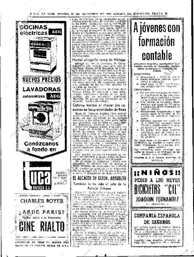 ABC SEVILLA 20-12-1966 página 58