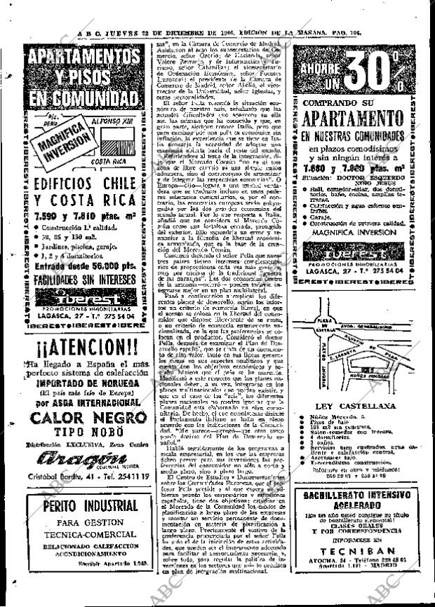 ABC MADRID 22-12-1966 página 104