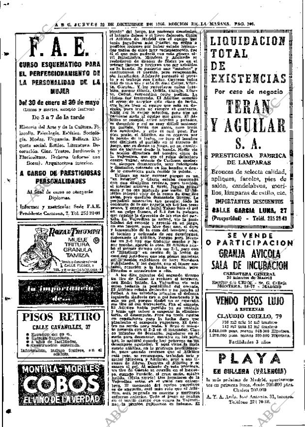 ABC MADRID 22-12-1966 página 106