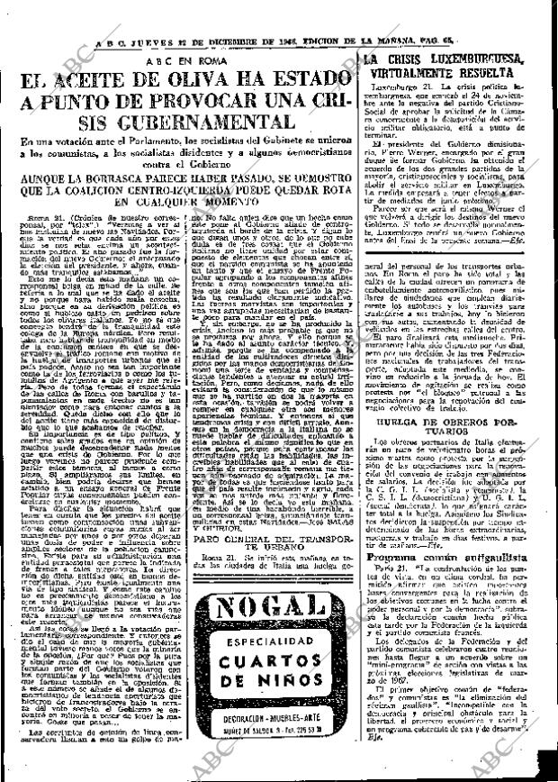 ABC MADRID 22-12-1966 página 65