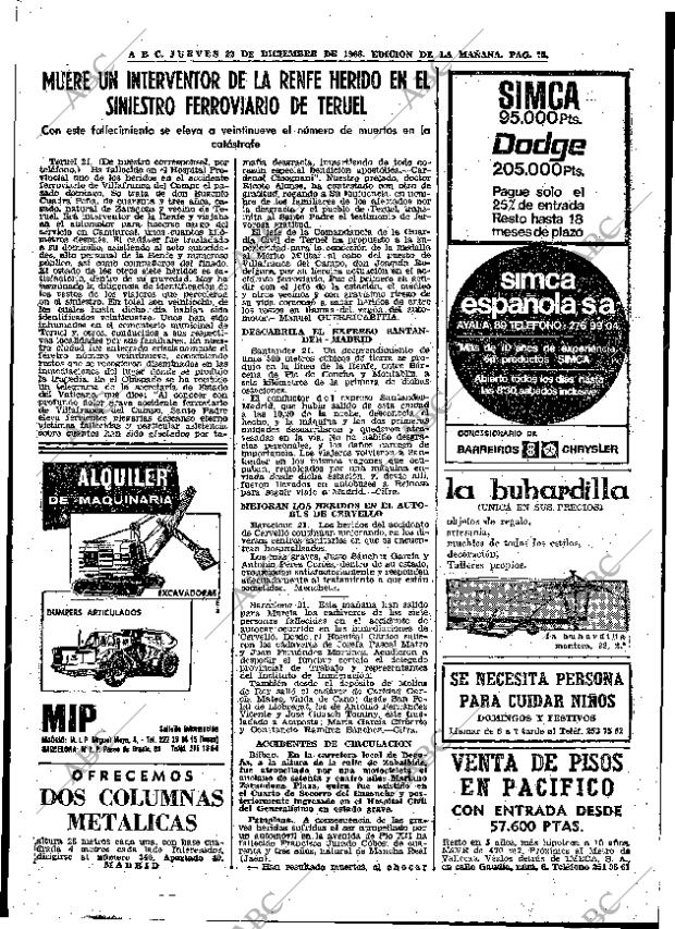 ABC MADRID 22-12-1966 página 75