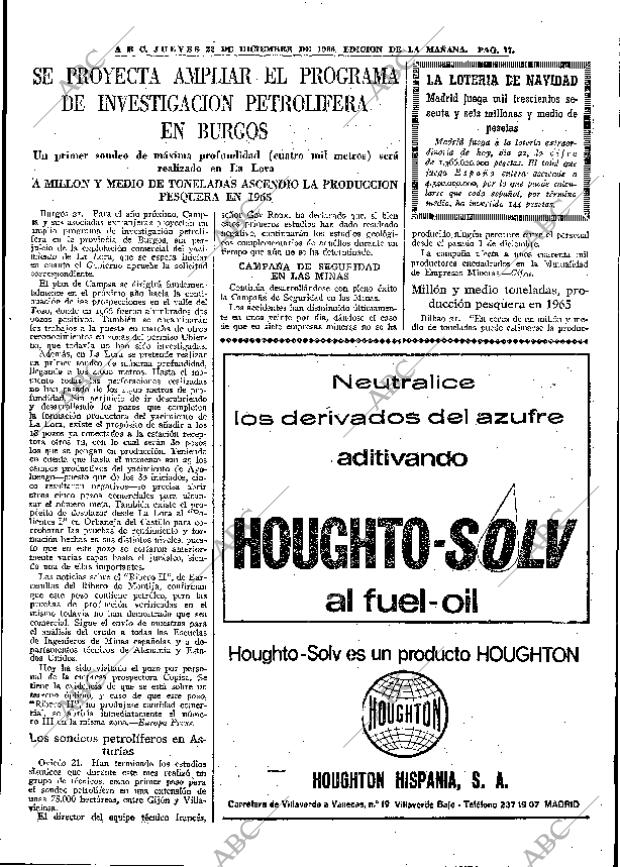 ABC MADRID 22-12-1966 página 77