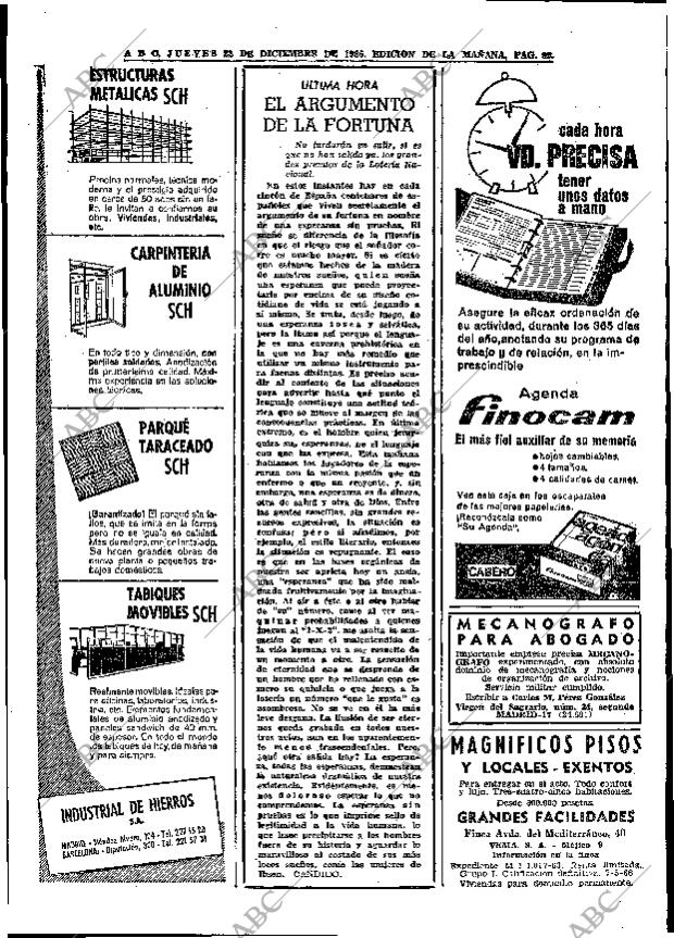 ABC MADRID 22-12-1966 página 92